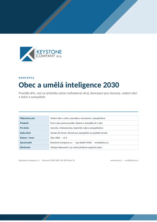 Titulní strana koncepce Obec a umělá inteligence 2030